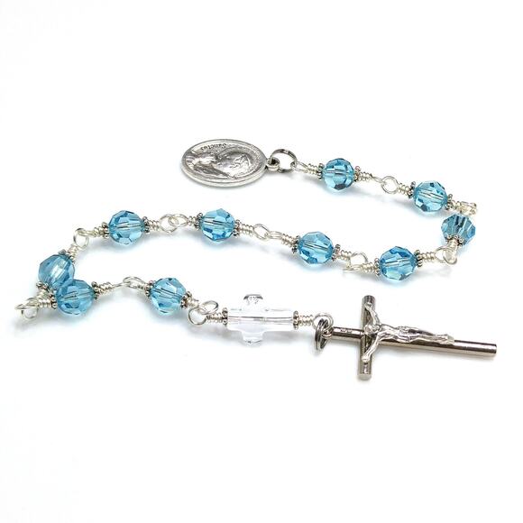 Our Lady of Czestochowa One Decade Rosary, Handmade Catholic Rosary - Picture 3 of 10